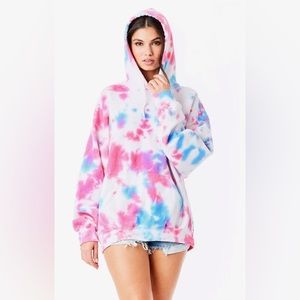 LF/Carmar Denim Splotch Tie Dye Hoodie